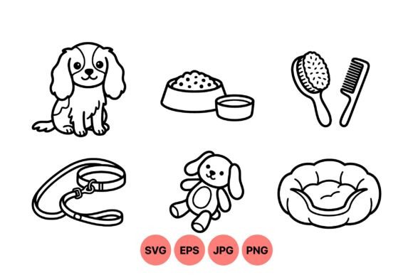 Cute Puppy Care Essentials Svg