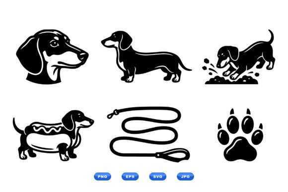 Dachshund SVG Clipart Collection