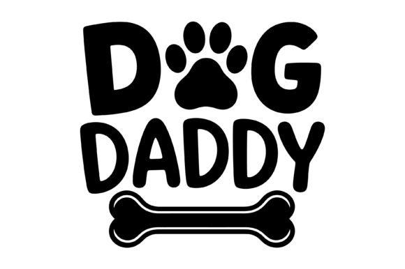 Dog Daddy Paw Bone SVG Review