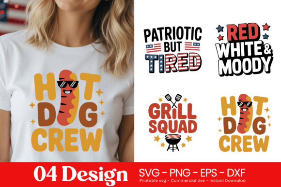 Hot Dog Crew BBQ Quotes SVG PNG
