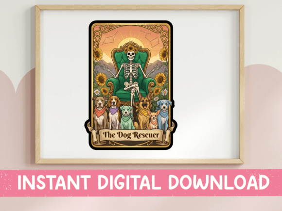 The Dog Rescuer Tarot Card Design