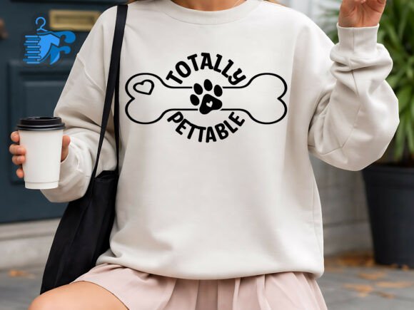 Totally Pettable SVG Cute Dog Bone
